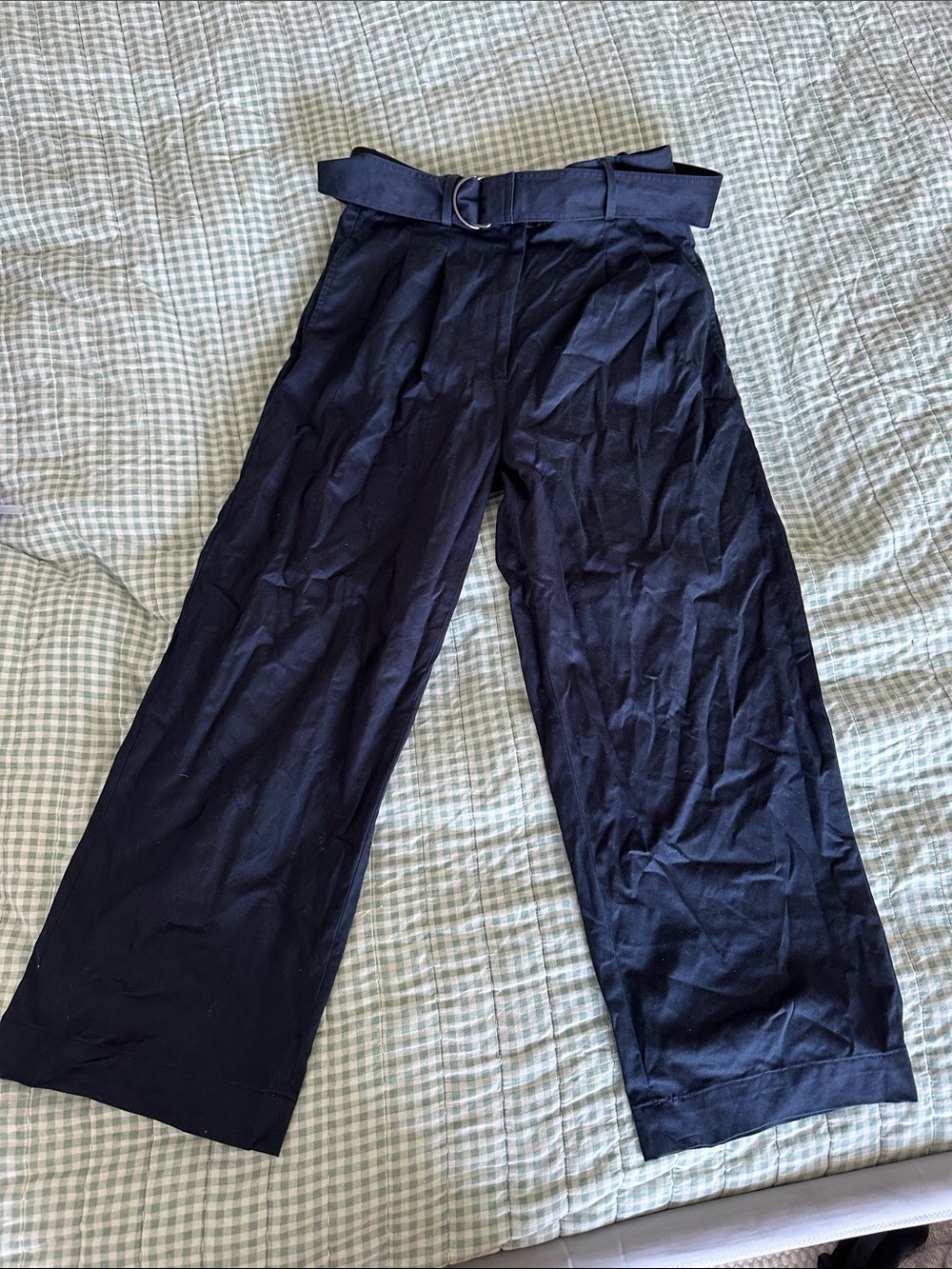Banana Republic cropped Wide-Leg Belted Pants